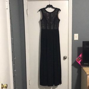 A beautiful black sequence dress